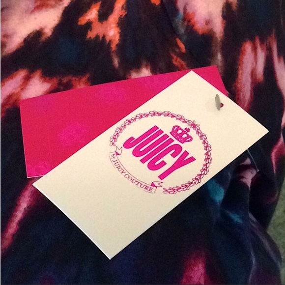 🆕🔥JUICY COUTURE TYE DYE SWIRL SUPER FREAKING CUTE MULTI COLORED CREW LONGSLEEV - Picture 5 of 6